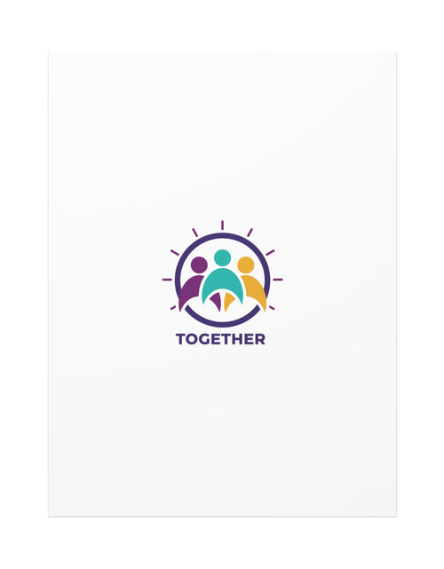 Load image into Gallery viewer, Together solidarity icon Canvas, Minimalist equality symbol, Support badge
