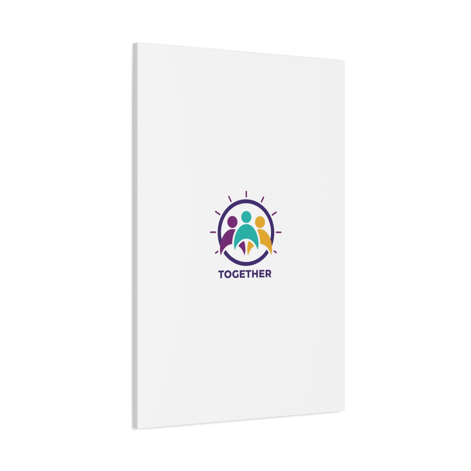 Together solidarity icon Canvas, Minimalist equality symbol, Support badge