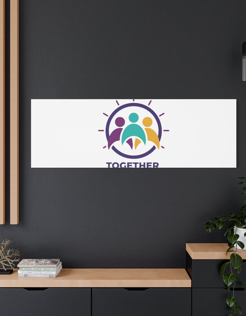 Load image into Gallery viewer, Together solidarity icon Canvas, Minimalist equality symbol, Support badge

