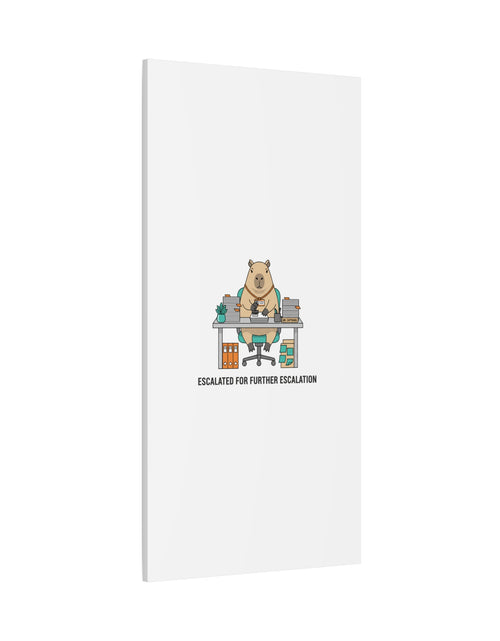 Load image into Gallery viewer, Escalated for Further Escalation Canvas | Unhinged Animal Bureaucracy, Office Animal Illustration
