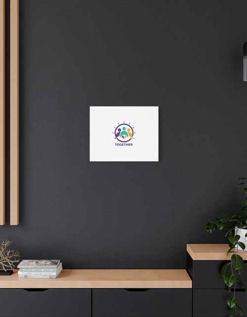 Load image into Gallery viewer, Together solidarity icon Canvas, Minimalist equality symbol, Support badge

