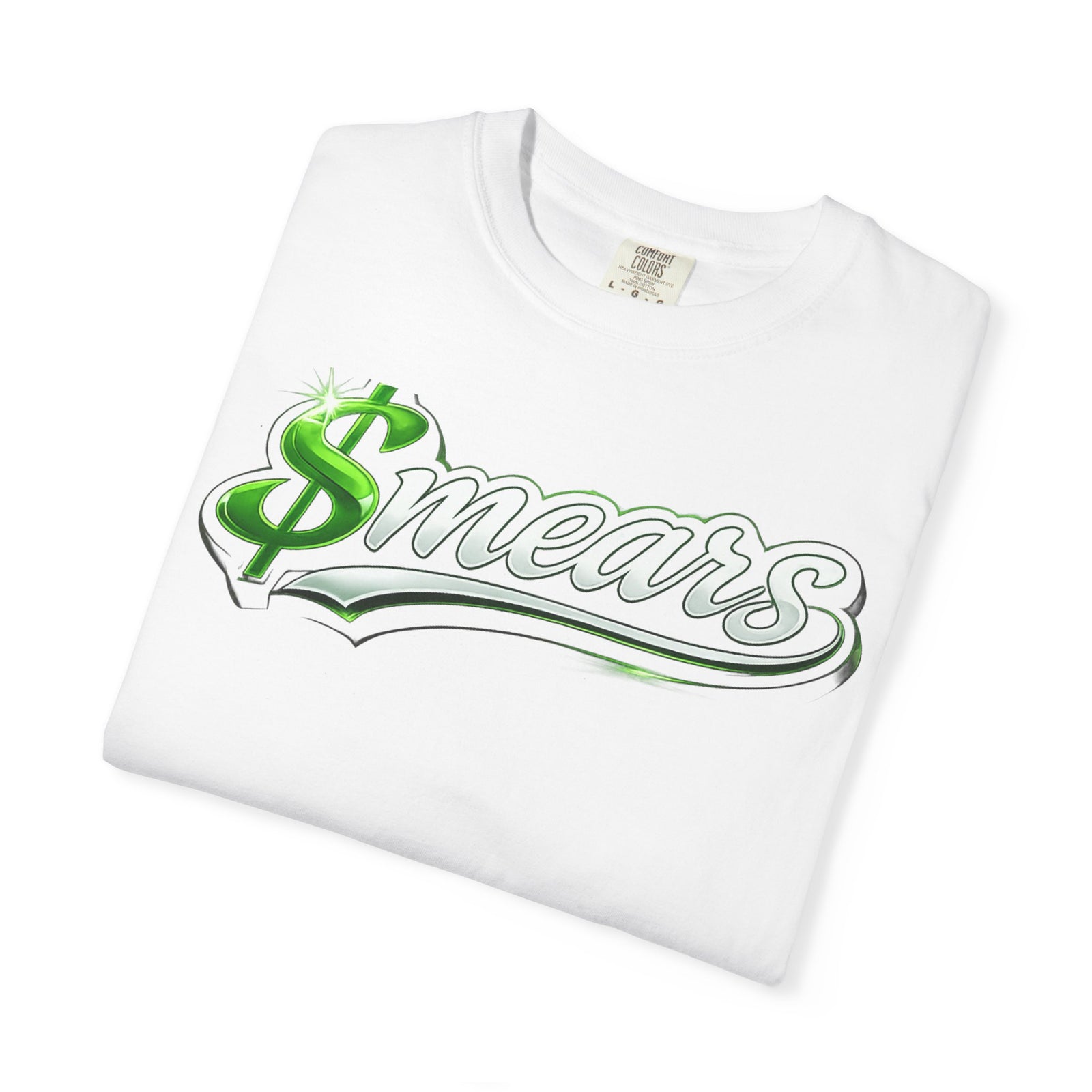 Smear Script T-Shirt — Bold Lip Art & mears Streetwear Tee