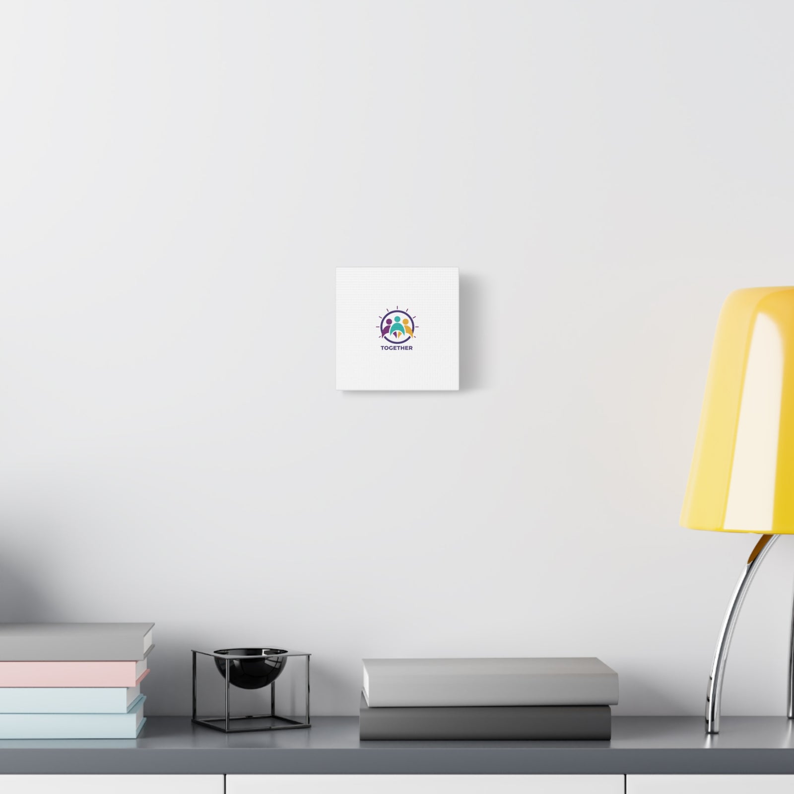 Together solidarity icon Canvas, Minimalist equality symbol, Support badge
