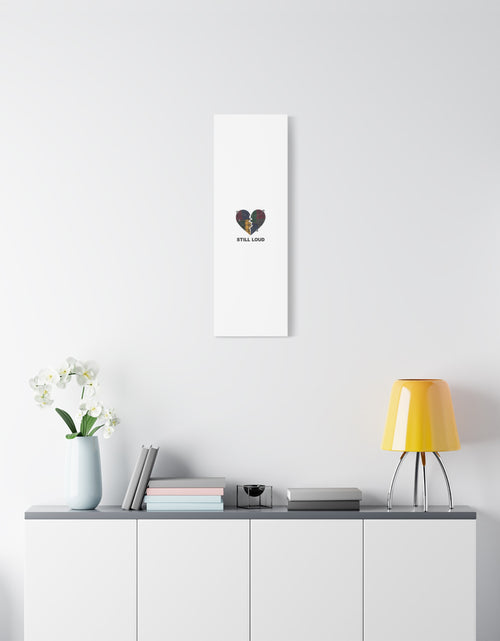Load image into Gallery viewer, Plaid Patchwork Heart Canvas | Grunge Revival 90s Punk Wall Art
