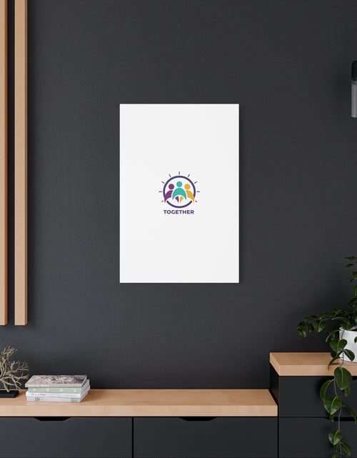 Load image into Gallery viewer, Together solidarity icon Canvas, Minimalist equality symbol, Support badge
