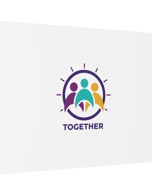 Load image into Gallery viewer, Together solidarity icon Canvas, Minimalist equality symbol, Support badge
