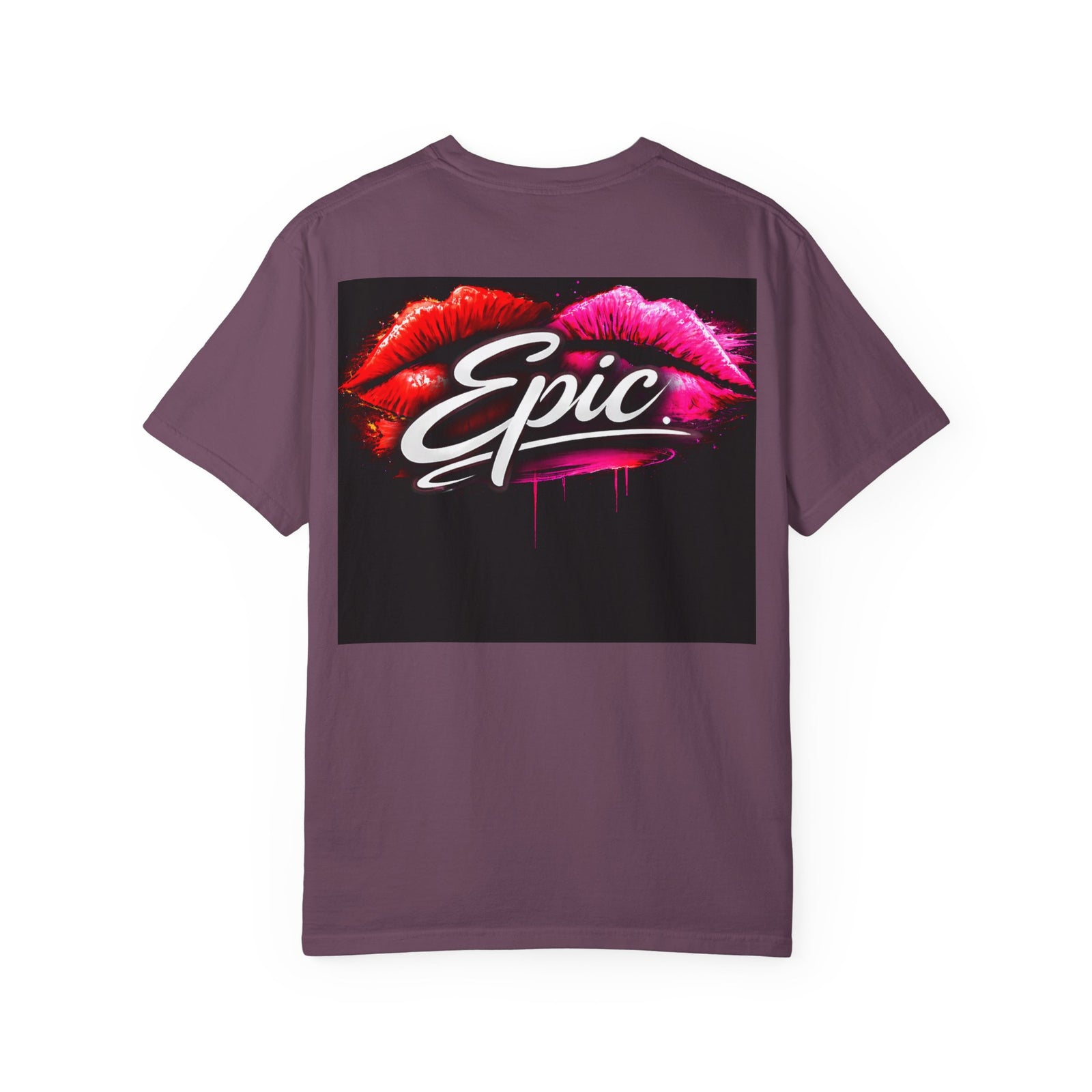 Smear Script T-Shirt — Bold Lip Art & mears Streetwear Tee
