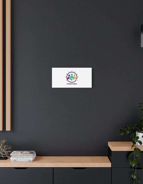 Load image into Gallery viewer, Together solidarity icon Canvas, Minimalist equality symbol, Support badge
