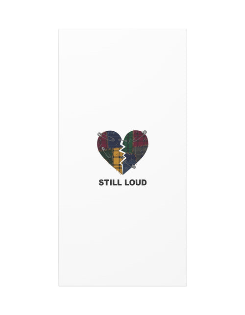 Load image into Gallery viewer, Plaid Patchwork Heart Canvas | Grunge Revival 90s Punk Wall Art

