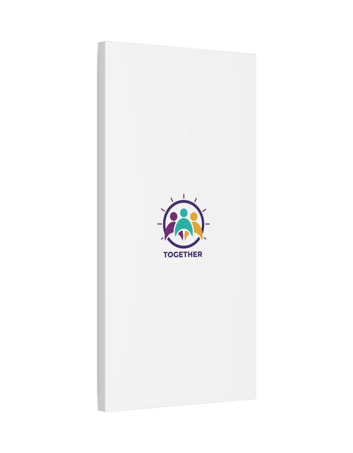 Load image into Gallery viewer, Together solidarity icon Canvas, Minimalist equality symbol, Support badge
