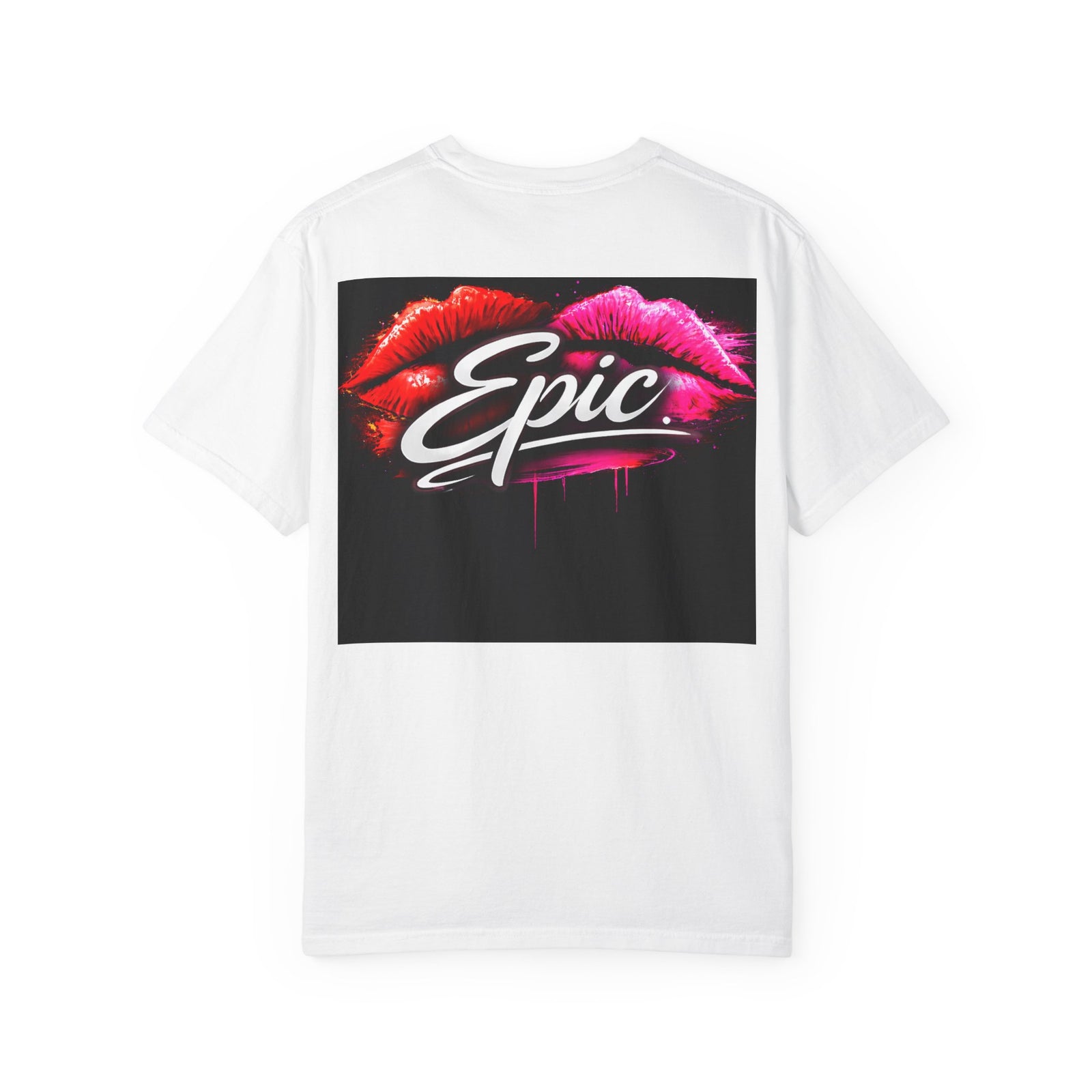 Smear Script T-Shirt — Bold Lip Art & mears Streetwear Tee