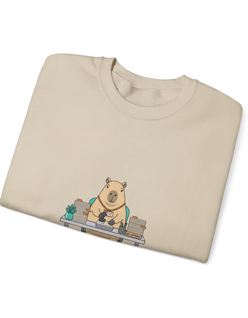 Load image into Gallery viewer, Escalated for Further Escalation Sweatshirt | office raccoon, animal HR meme

