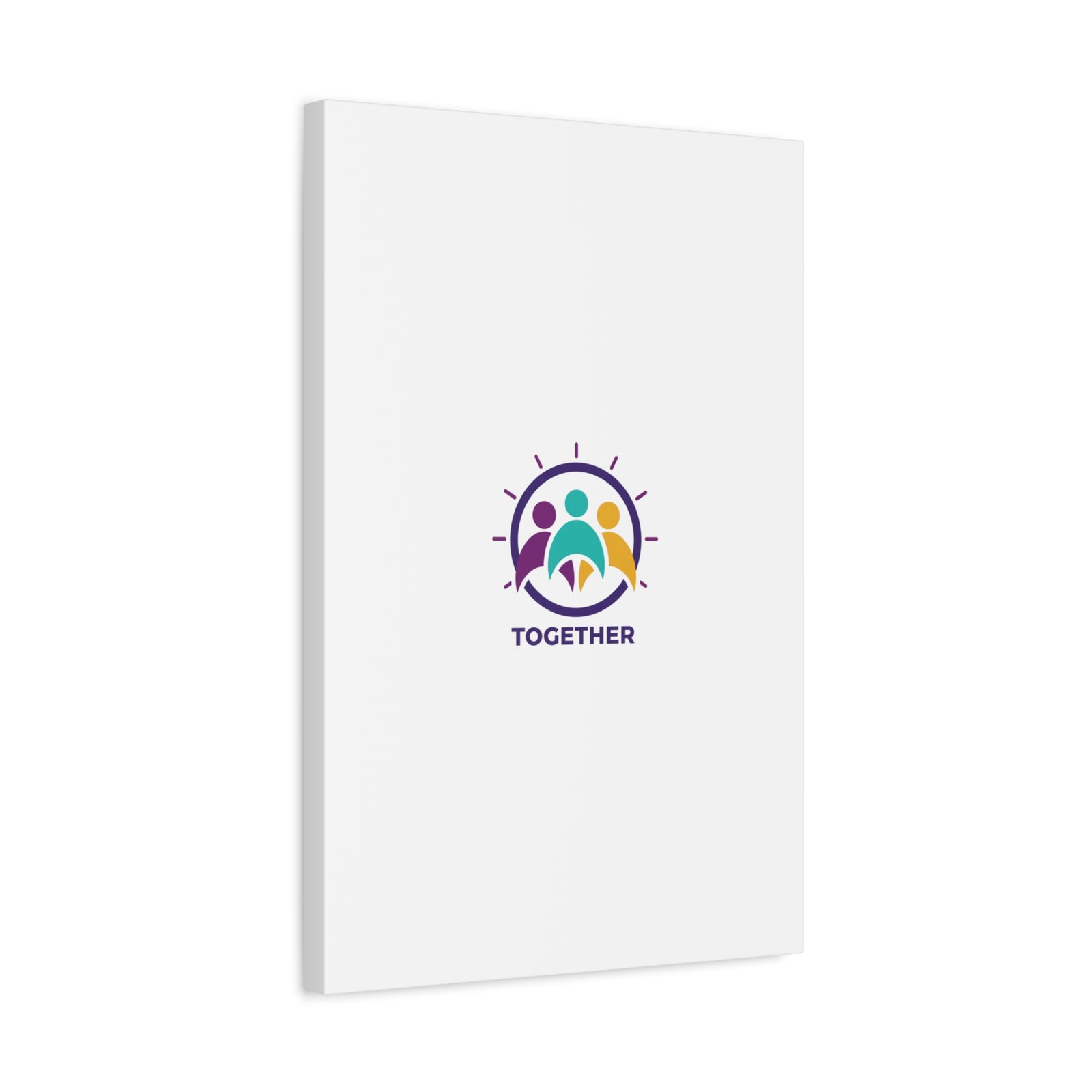 Together solidarity icon Canvas, Minimalist equality symbol, Support badge