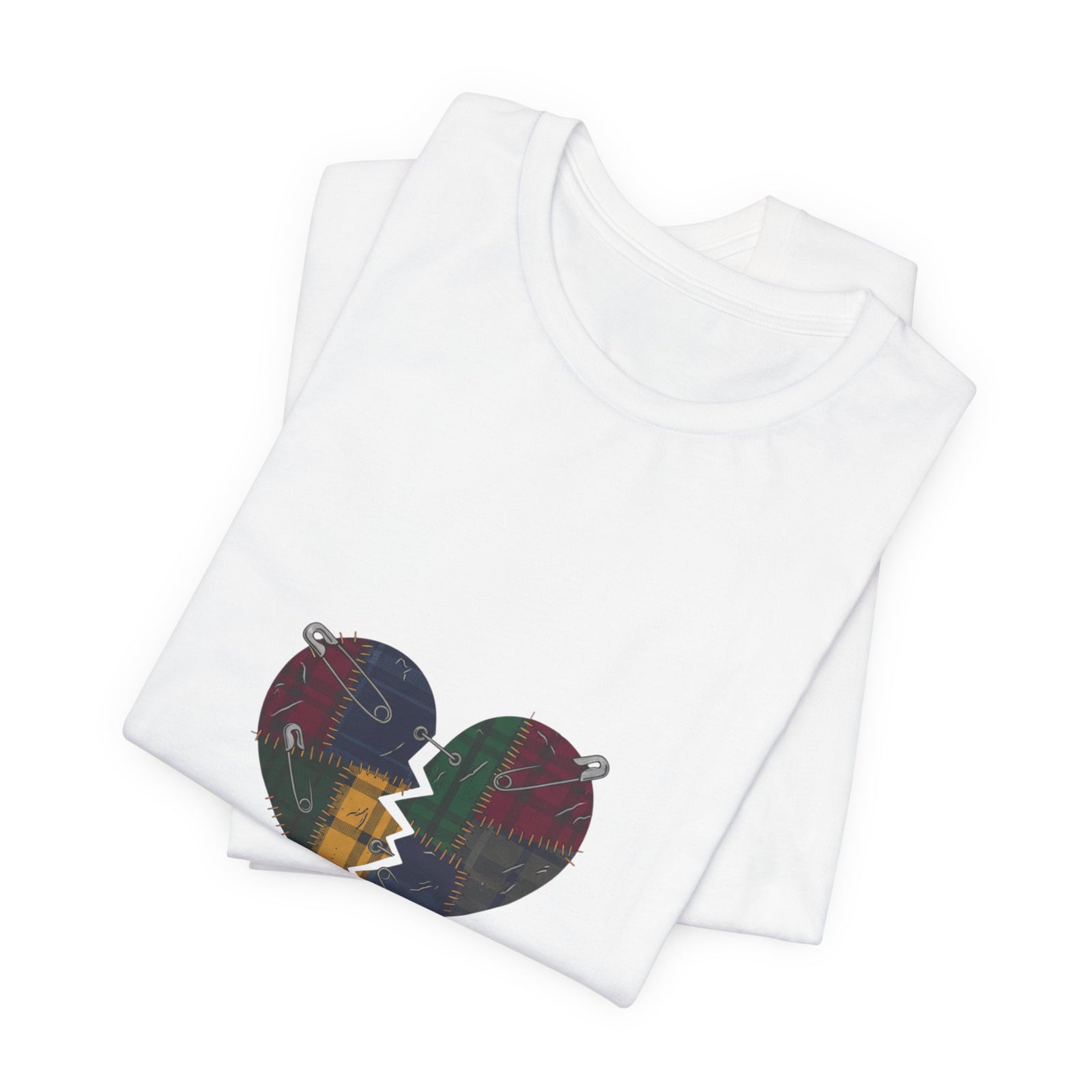 Plaid Broken Heart 'Still Loud' Tee | grunge shirt, punk graphic tee
