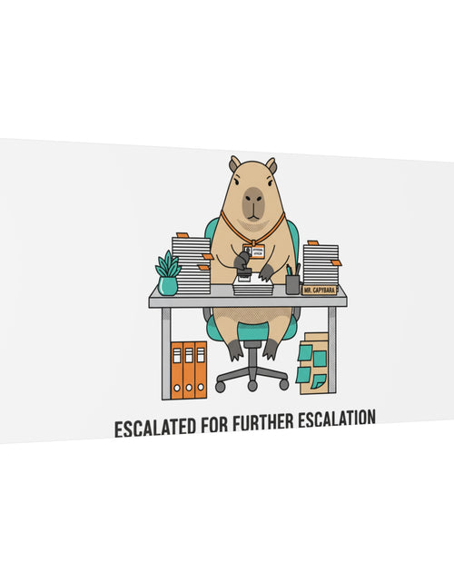 Load image into Gallery viewer, Escalated for Further Escalation Canvas | Unhinged Animal Bureaucracy, Office Animal Illustration
