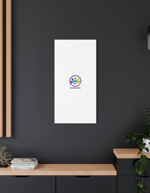 Load image into Gallery viewer, Together solidarity icon Canvas, Minimalist equality symbol, Support badge
