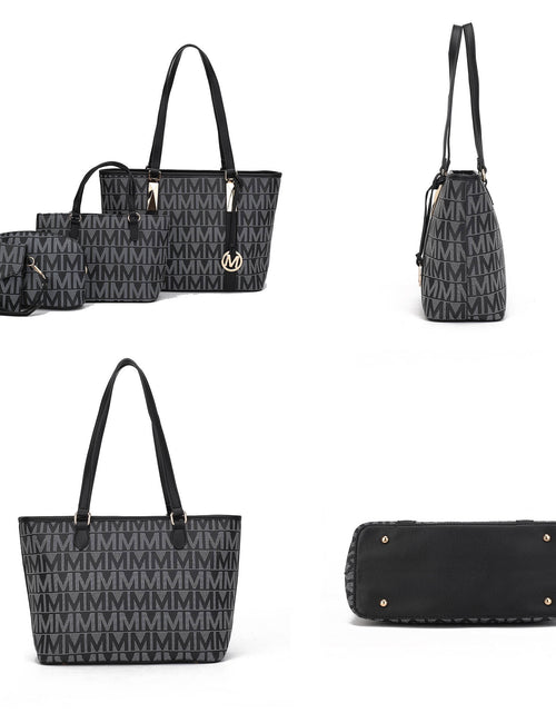 Load image into Gallery viewer, Alexy Women'S Tote Bag, Small Tote Bag, Pouch Purse &amp; Wristlet Wallet Bag 4 Pcs Handbag Set by Mia K - White
