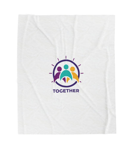 Solidarity Together emblem Velveteen Blanket | equality icon, minimal feminist design