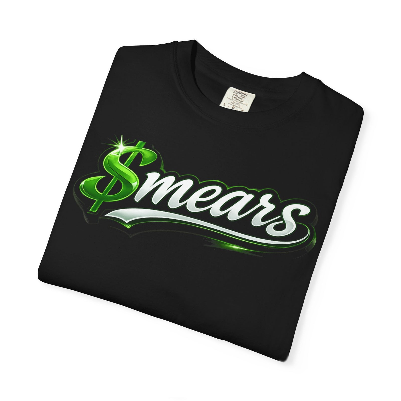 Smear Script T-Shirt — Bold Lip Art & mears Streetwear Tee
