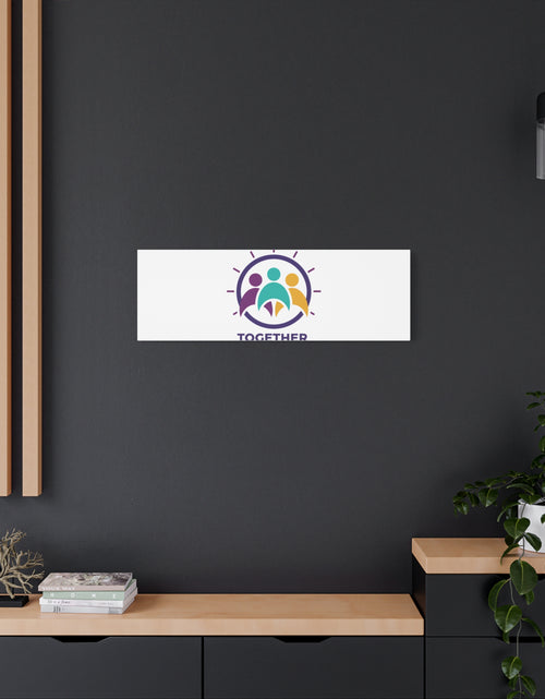 Load image into Gallery viewer, Together solidarity icon Canvas, Minimalist equality symbol, Support badge
