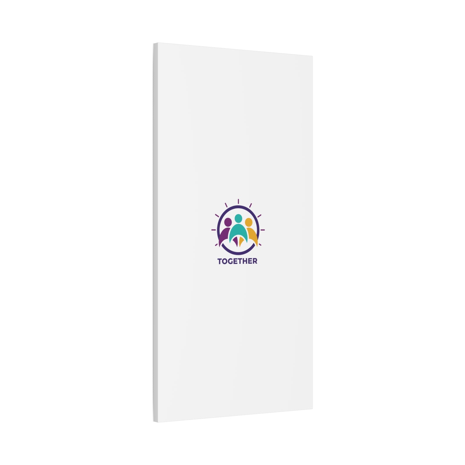 Together solidarity icon Canvas, Minimalist equality symbol, Support badge