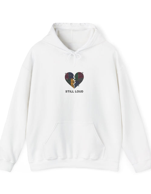 Load image into Gallery viewer, Still Loud Broken Heart Hoodie | grunge revival, plaid patchwork

