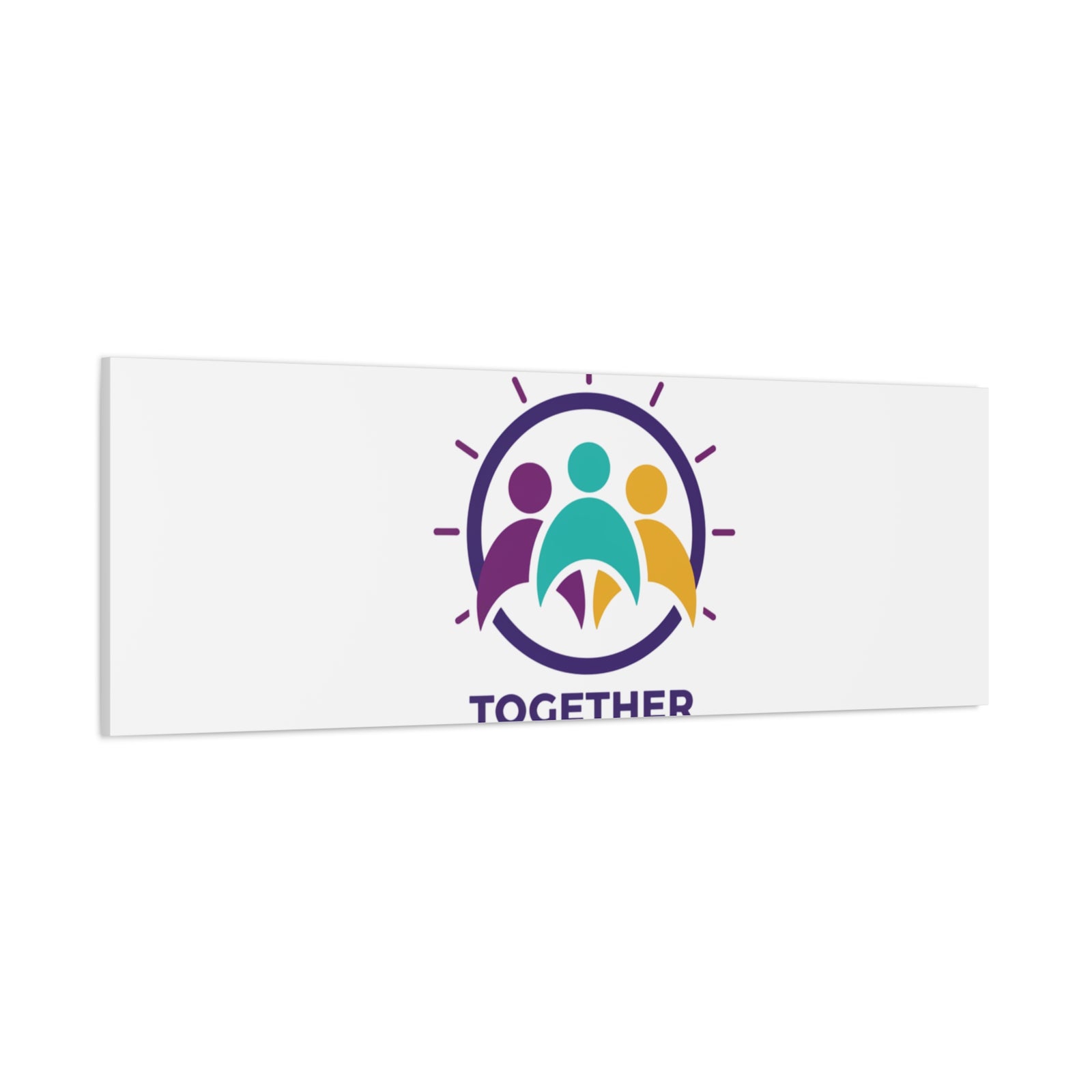 Together solidarity icon Canvas, Minimalist equality symbol, Support badge