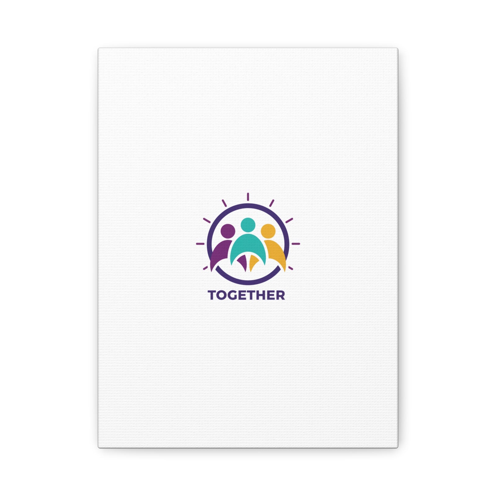 Together solidarity icon Canvas, Minimalist equality symbol, Support badge