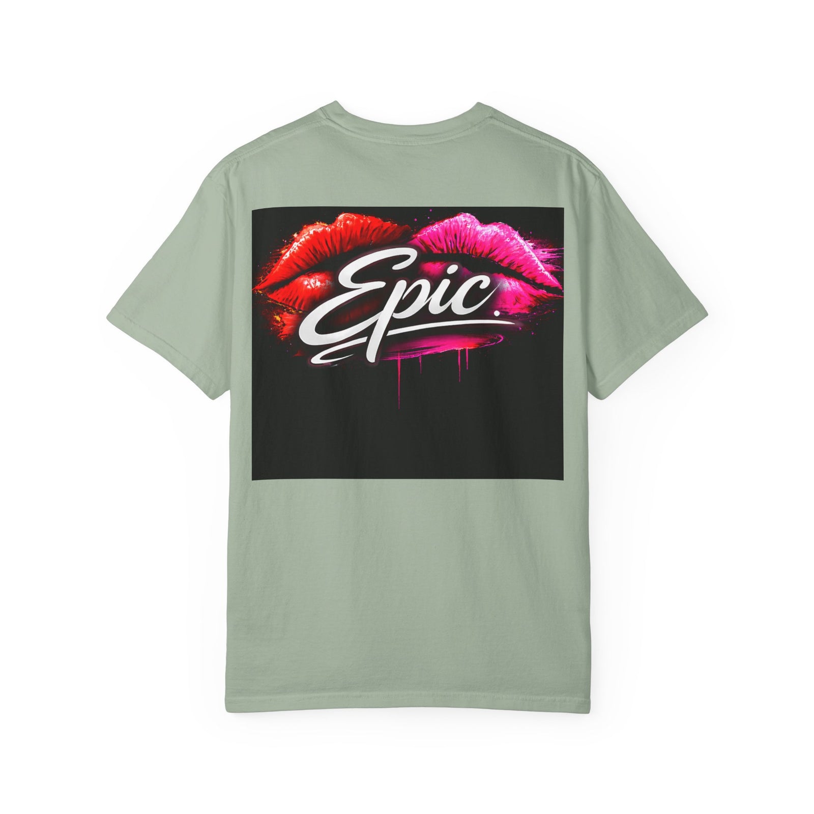 Smear Script T-Shirt — Bold Lip Art & mears Streetwear Tee