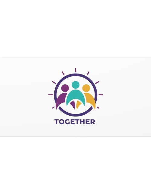 Load image into Gallery viewer, Together solidarity icon Canvas, Minimalist equality symbol, Support badge
