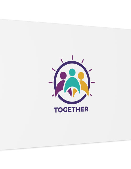 Load image into Gallery viewer, Together solidarity icon Canvas, Minimalist equality symbol, Support badge

