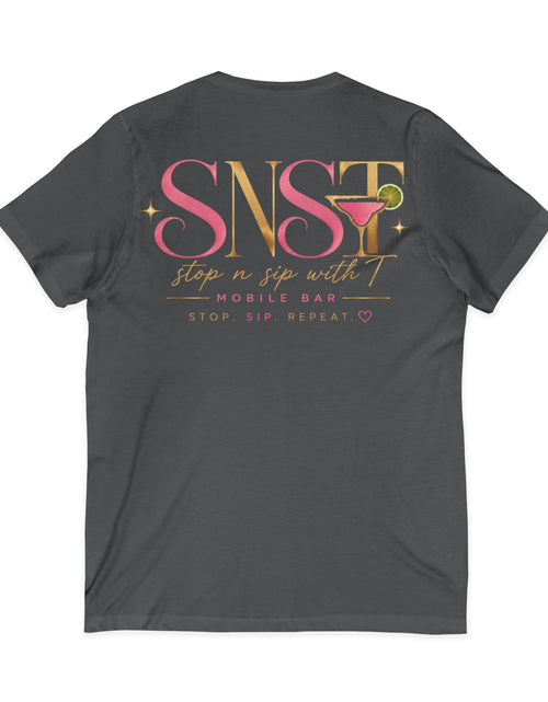 Load image into Gallery viewer, Unisex Jersey Short Sleeve V-Neck Tee
