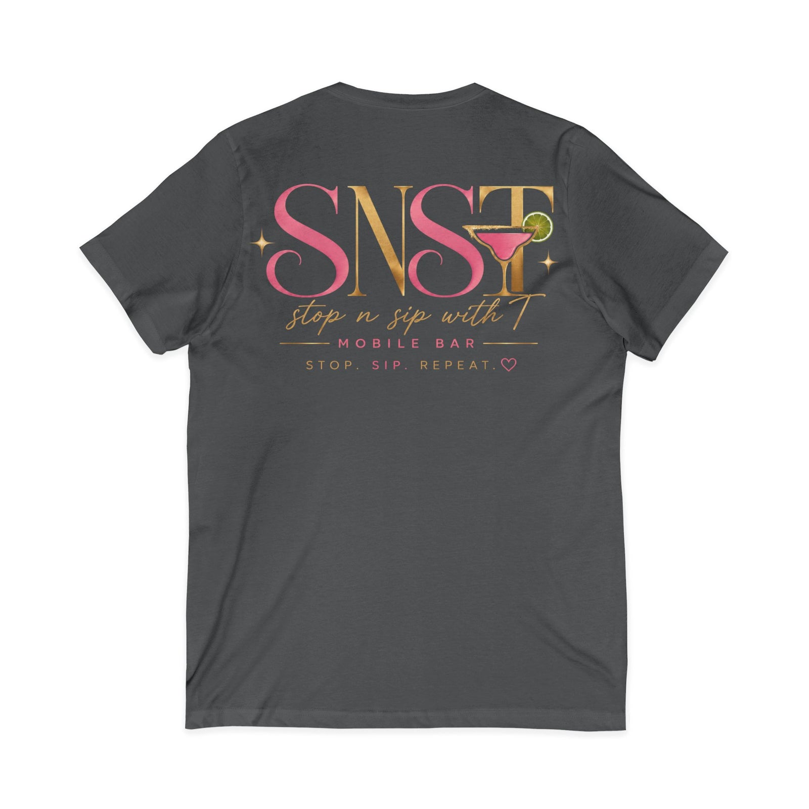 Unisex Jersey Short Sleeve V-Neck Tee