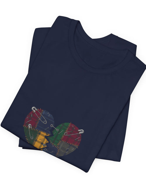 Load image into Gallery viewer, Plaid Broken Heart 'Still Loud' Tee | grunge shirt, punk graphic tee
