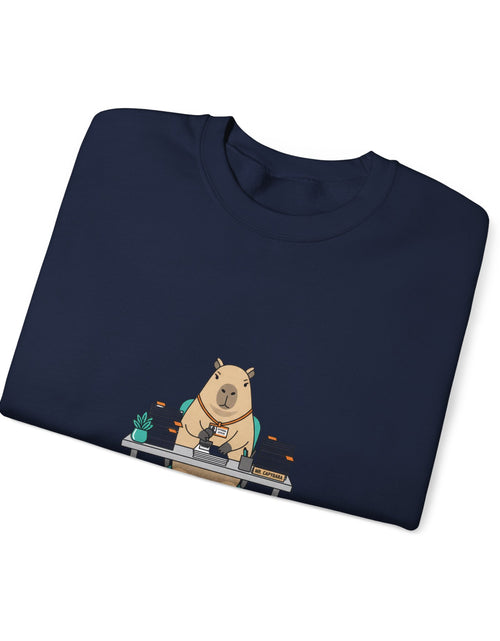Load image into Gallery viewer, Escalated for Further Escalation Sweatshirt | office raccoon, animal HR meme
