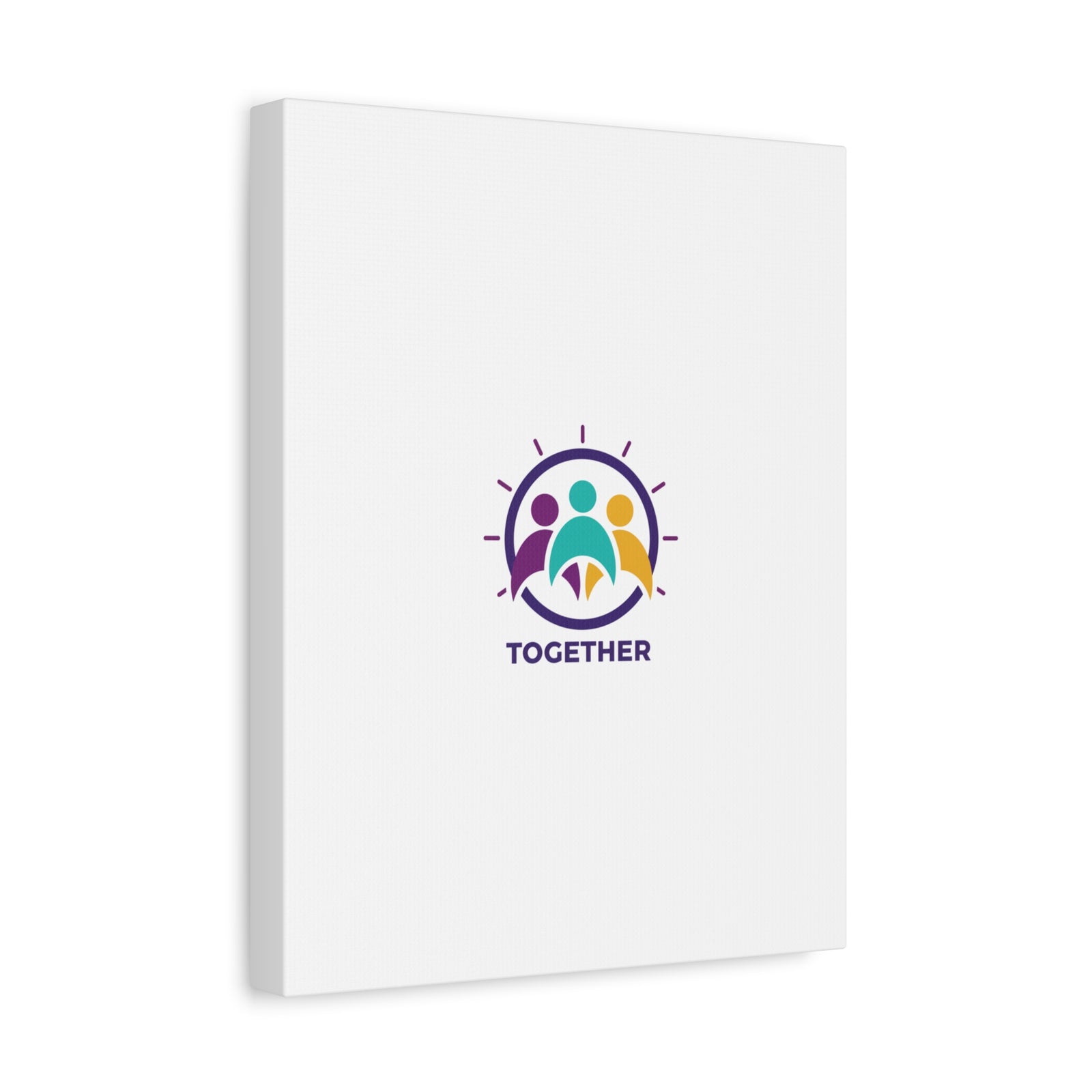 Together solidarity icon Canvas, Minimalist equality symbol, Support badge
