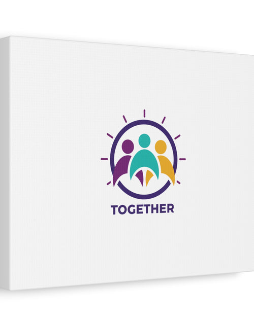 Load image into Gallery viewer, Together solidarity icon Canvas, Minimalist equality symbol, Support badge
