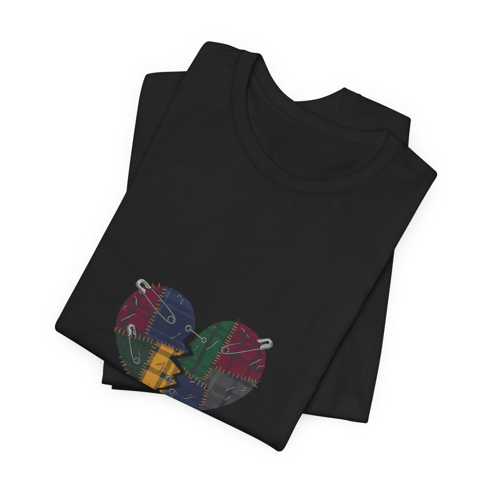 Plaid Broken Heart 'Still Loud' Tee | grunge shirt, punk graphic tee