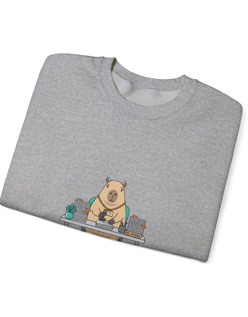 Load image into Gallery viewer, Escalated for Further Escalation Sweatshirt | office raccoon, animal HR meme

