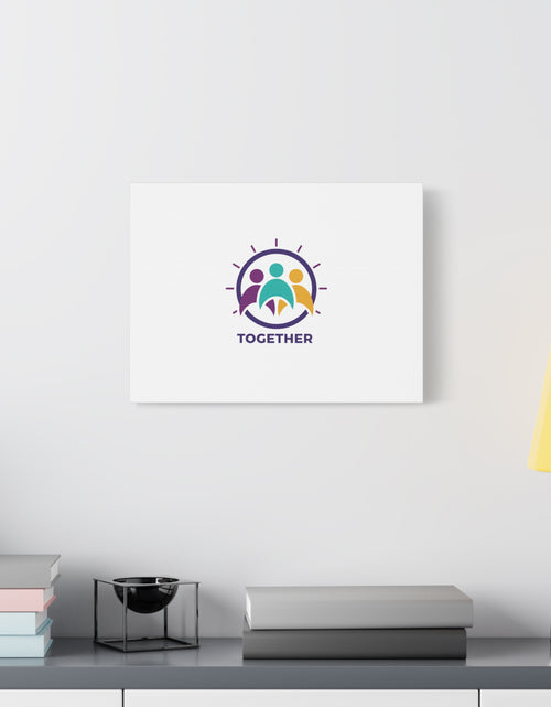 Load image into Gallery viewer, Together solidarity icon Canvas, Minimalist equality symbol, Support badge
