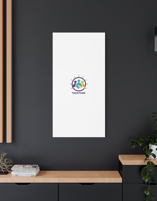 Load image into Gallery viewer, Together solidarity icon Canvas, Minimalist equality symbol, Support badge
