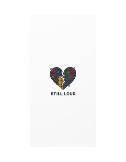Load image into Gallery viewer, Plaid Patchwork Heart Canvas | Grunge Revival 90s Punk Wall Art

