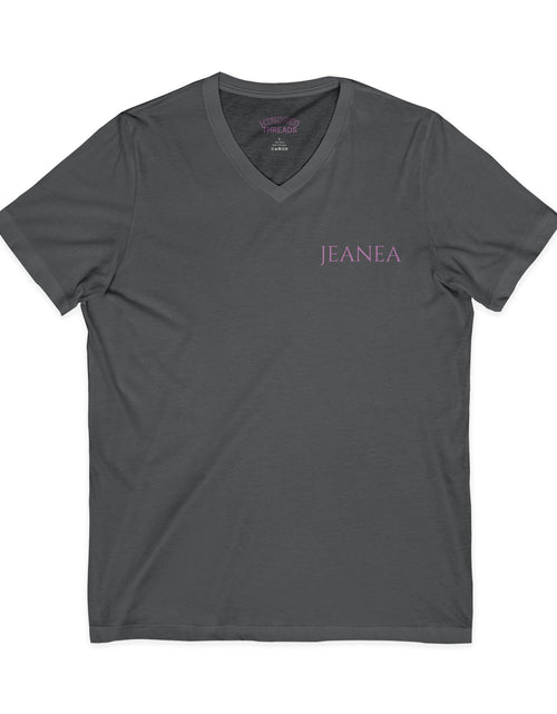 Load image into Gallery viewer, Unisex Jersey Short Sleeve V-Neck Tee
