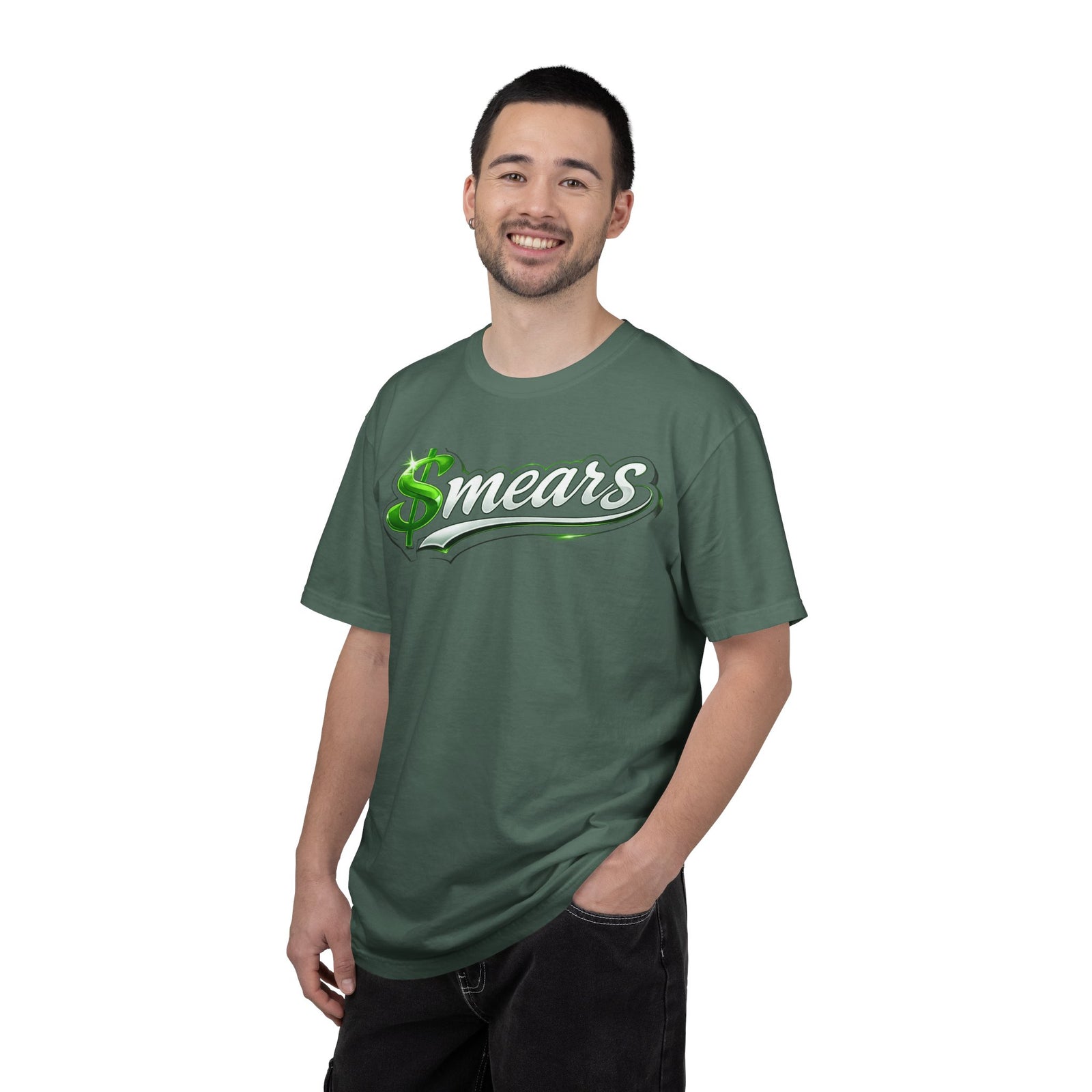 Smear Script T-Shirt — Bold Lip Art & mears Streetwear Tee