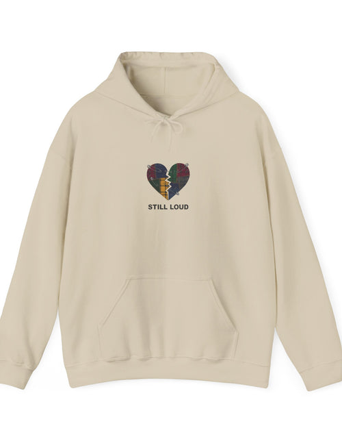 Load image into Gallery viewer, Still Loud Broken Heart Hoodie | grunge revival, plaid patchwork

