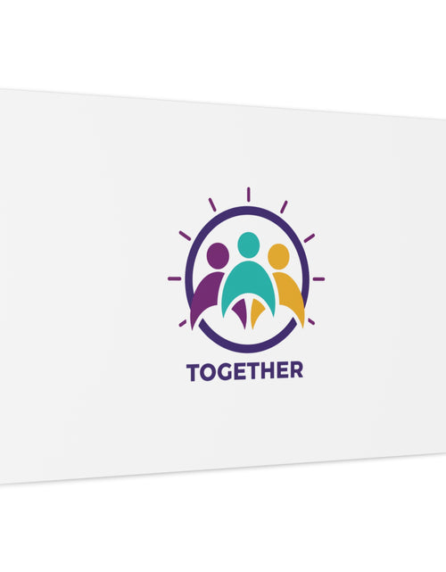 Load image into Gallery viewer, Together solidarity icon Canvas, Minimalist equality symbol, Support badge
