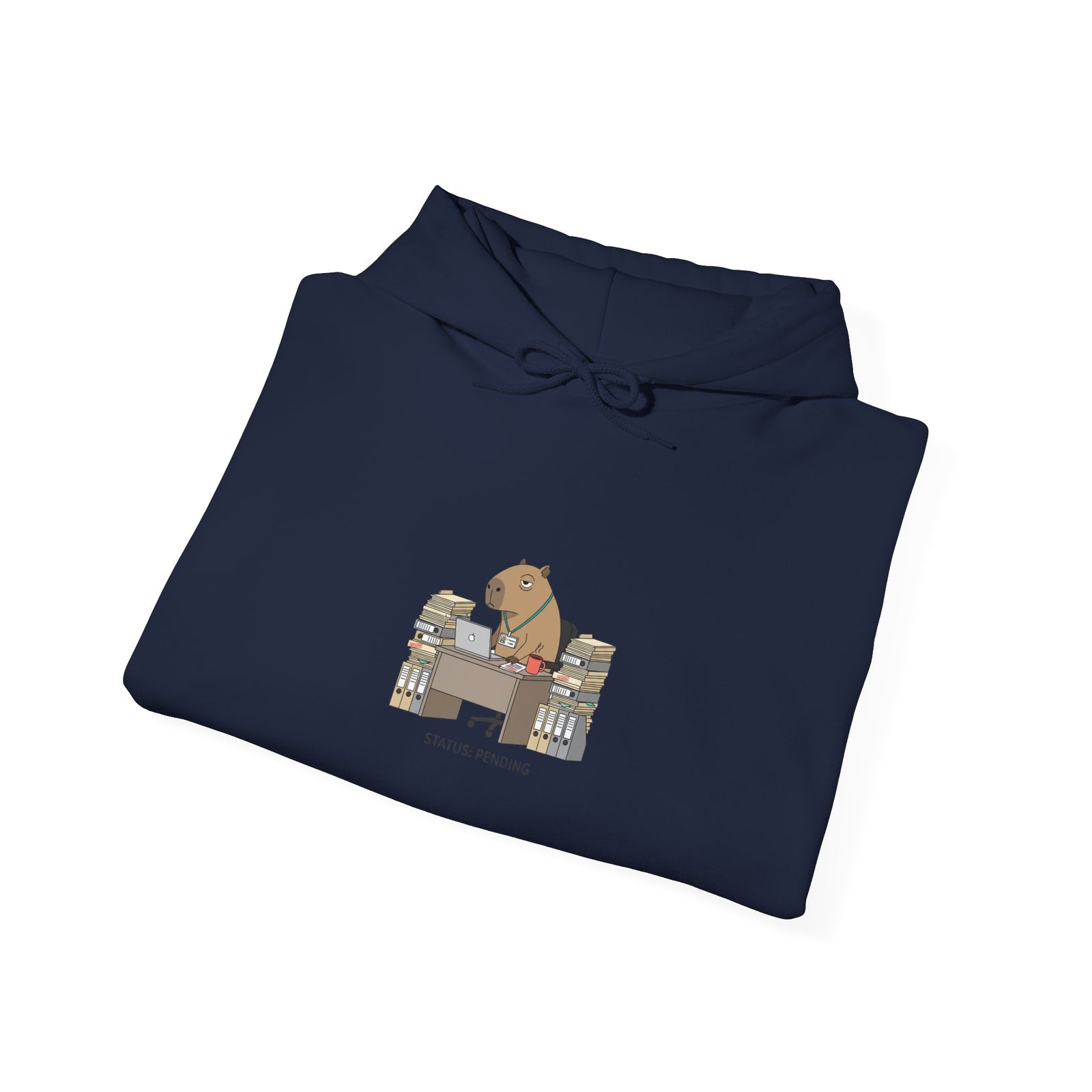 Office Raccoon HR Memo Hoodie | Unhinged Animal Bureaucracy, Adulting Animal Illustration