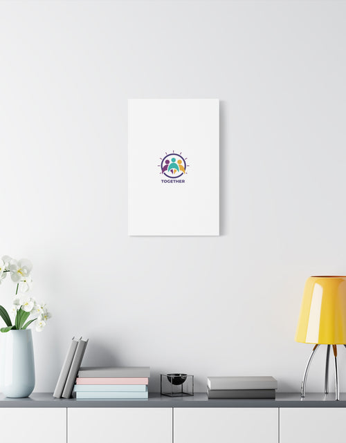 Load image into Gallery viewer, Together solidarity icon Canvas, Minimalist equality symbol, Support badge
