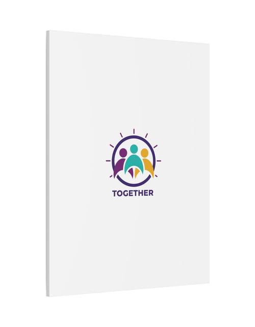 Load image into Gallery viewer, Together solidarity icon Canvas, Minimalist equality symbol, Support badge
