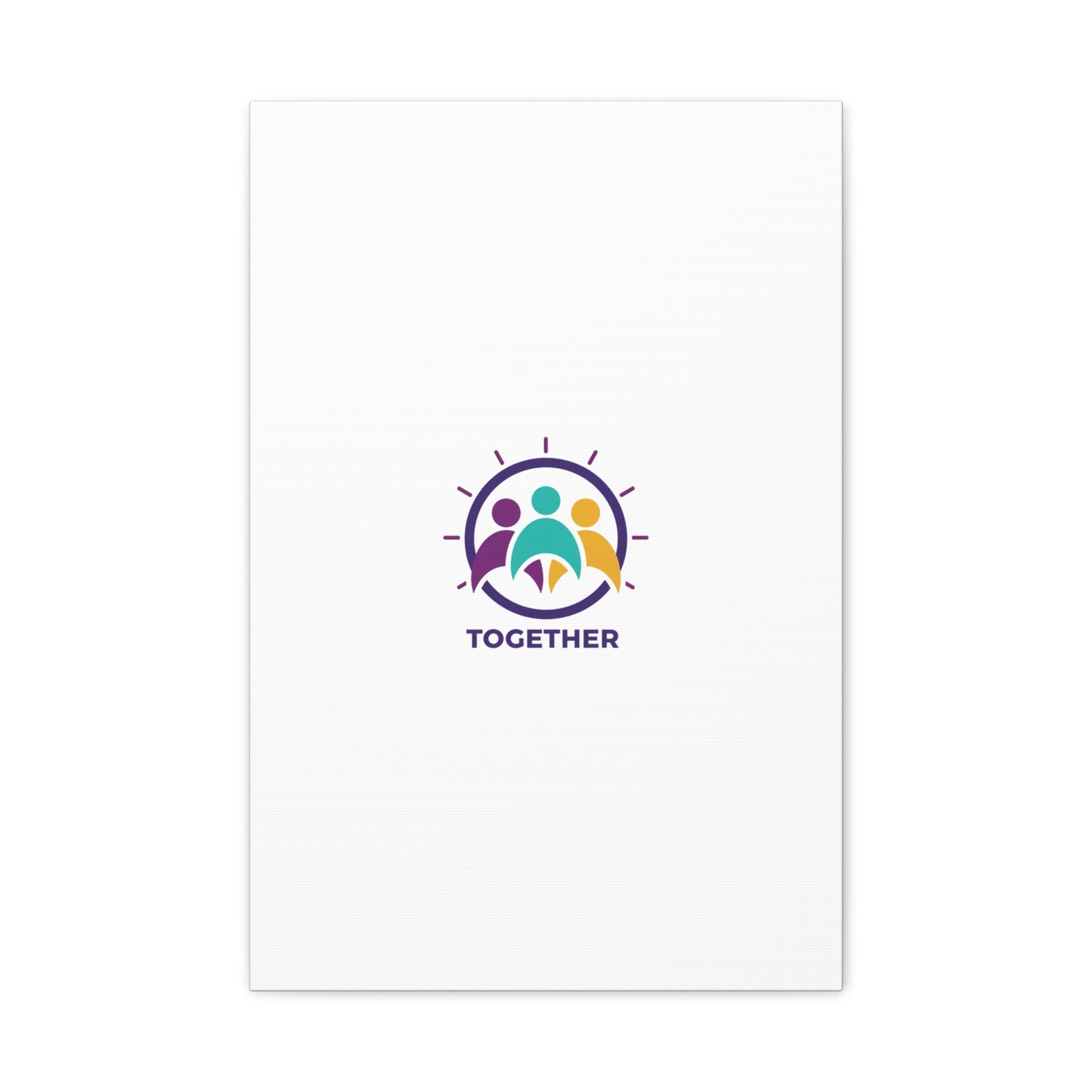 Together solidarity icon Canvas, Minimalist equality symbol, Support badge